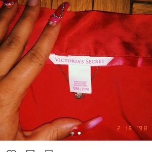 Victoria secret red robe. Fits a S/M